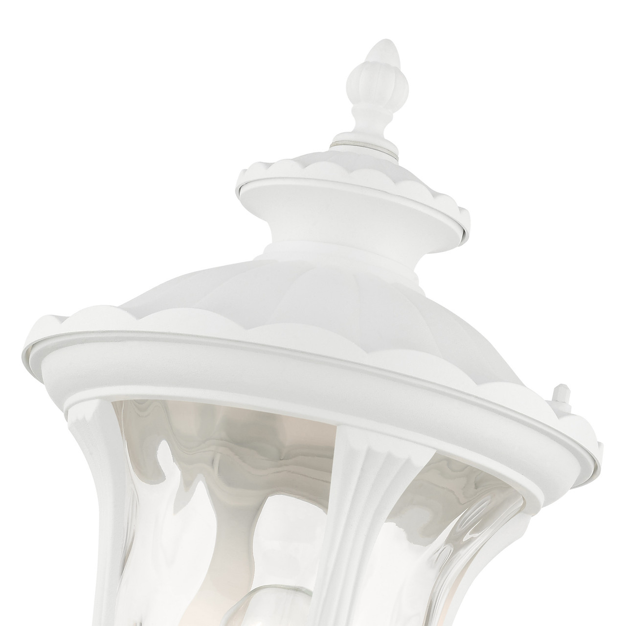 LIVEX LIGHTING 7852-13 Oxford 1 Lt Textured White Outdoor Wall Lantern