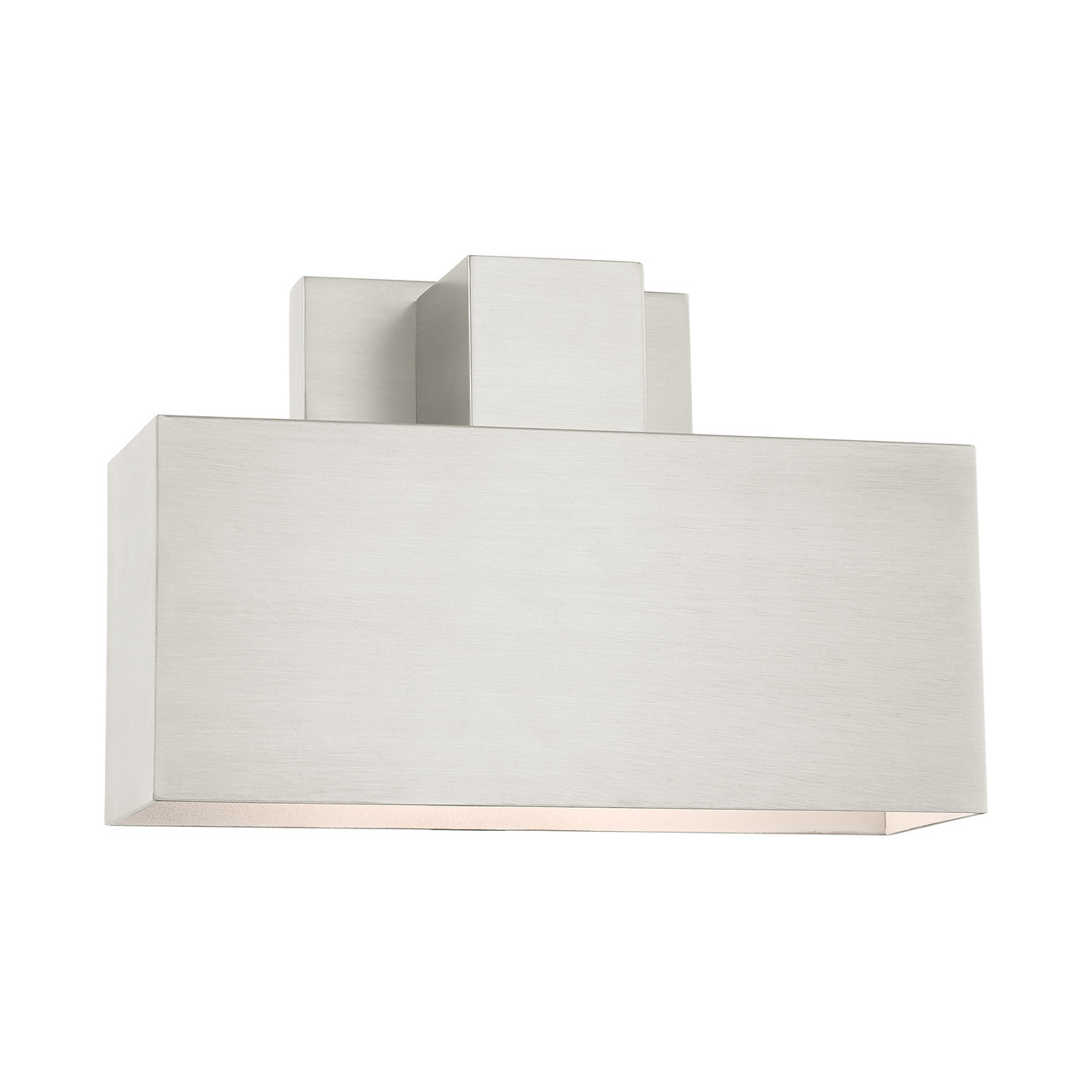 LIVEX LIGHTING 22423-91 Lynx 1 Lt Brushed Nickel Outdoor ADA Wall Sconce