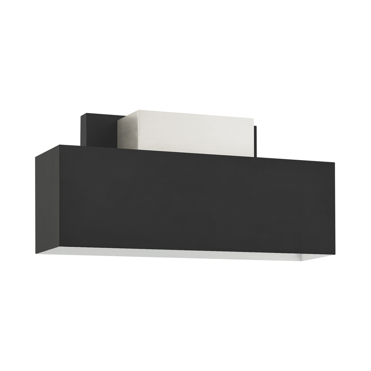 LIVEX LIGHTING 22424-04 Lynx 2 Lt Black Outdoor ADA Wall Sconce