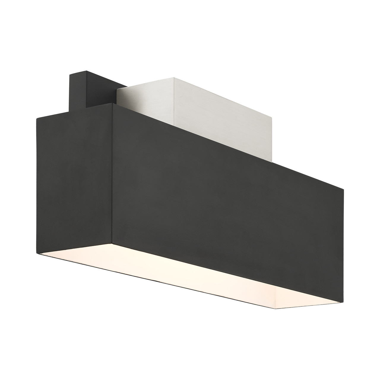 LIVEX LIGHTING 22424-04 Lynx 2 Lt Black Outdoor ADA Wall Sconce