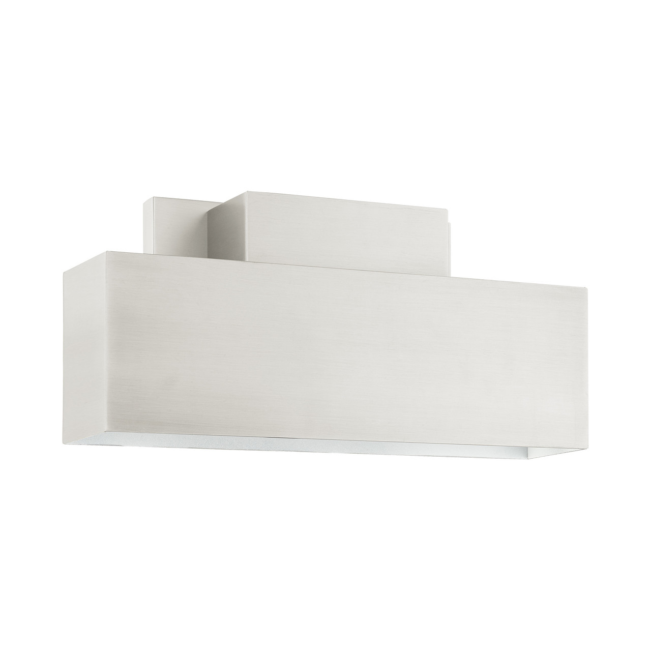 LIVEX LIGHTING 22424-91 Lynx 2 Lt Brushed Nickel Outdoor ADA Wall Sconce