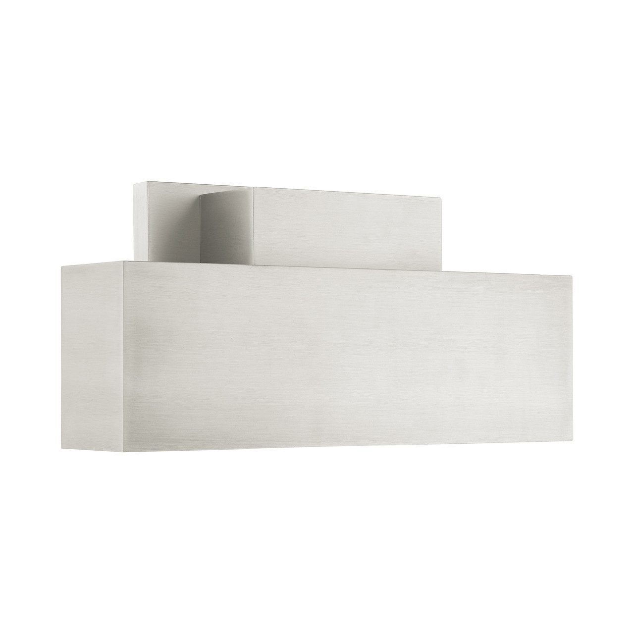 LIVEX LIGHTING 22424-91 Lynx 2 Lt Brushed Nickel Outdoor ADA Wall Sconce