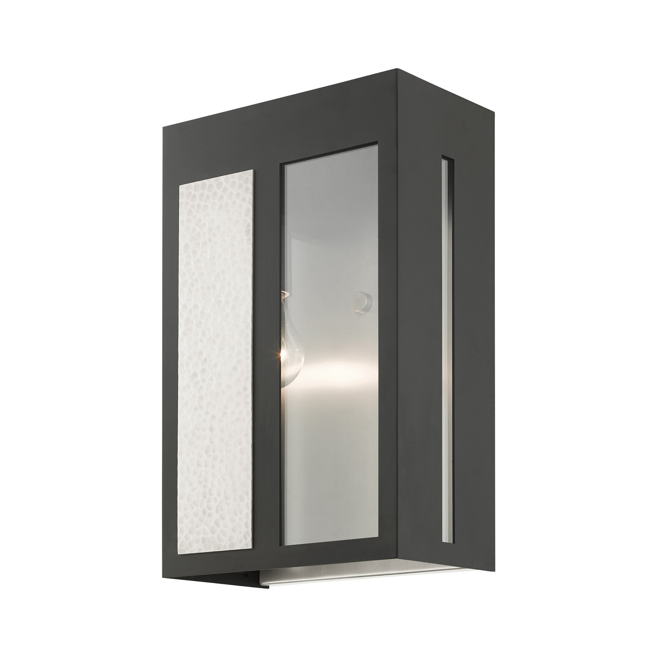 LIVEX LIGHTING 27413-04 Lafayette 1 Lt Black Outdoor Wall Lantern