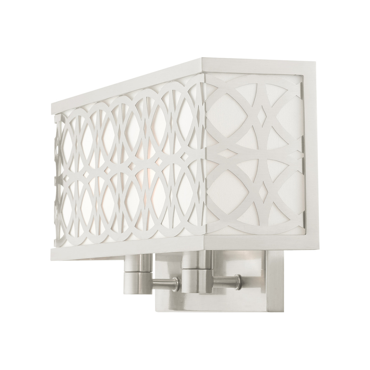LIVEX LIGHTING 49877-91 2 Light Brushed Nickel ADA Double Sconce