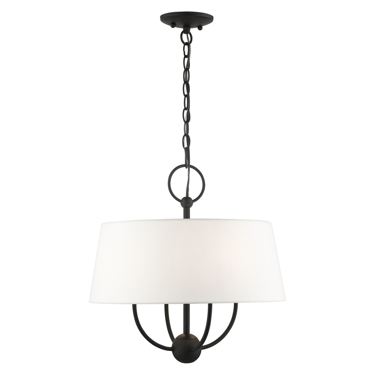 LIVEX LIGHTING 49844-04 Ridgecrest 4 Lt Black Pendant Chandelier