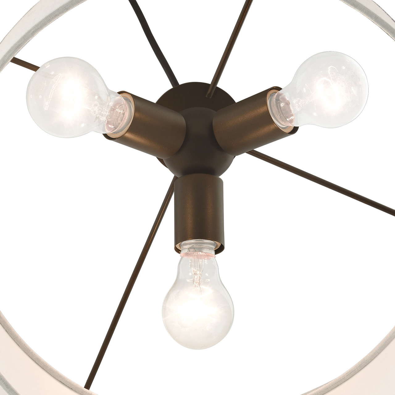 LIVEX LIGHTING 49803-92 Meadow 3 Lt English Bronze   Pendant