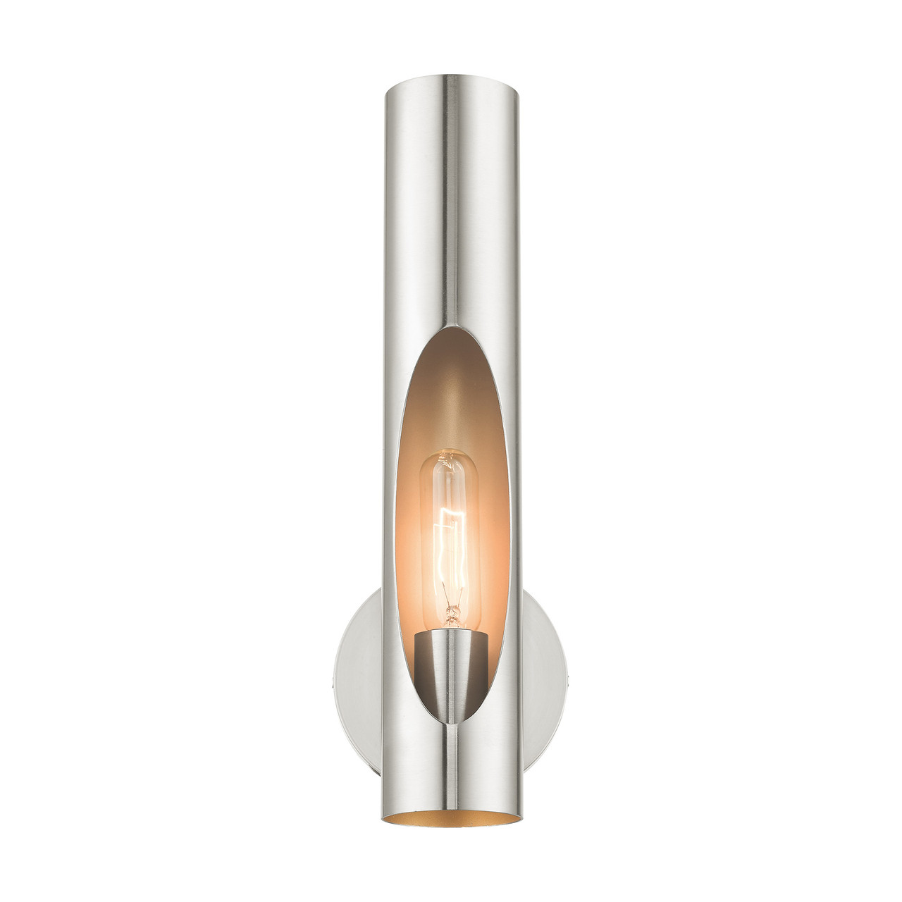 LIVEX LIGHTING 45891-91 1 Light Brushed Nickel ADA Single Sconce