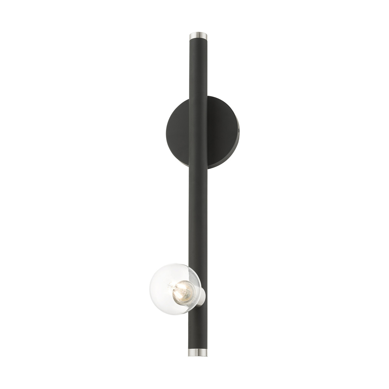 LIVEX LIGHTING 45861-04 1 Light Black Wall Sconce