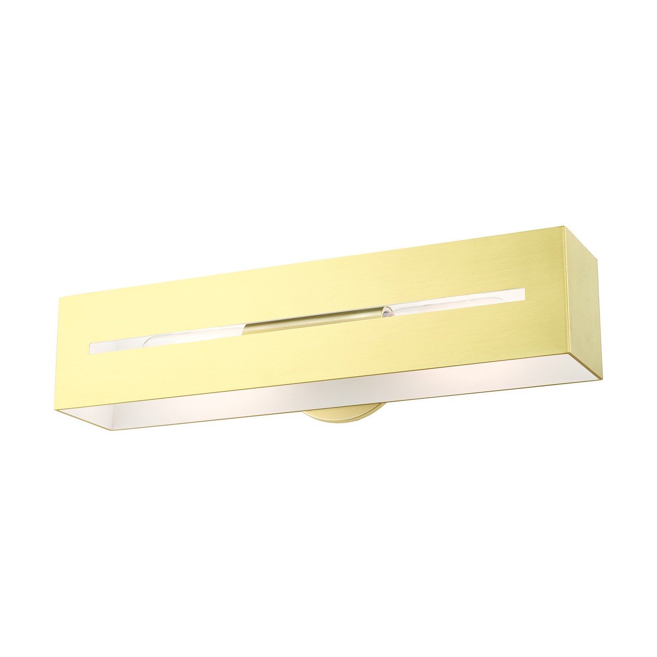 LIVEX LIGHTING 16682-12 Soma 2 Lt Satin Brass ADA Vanity Sconce