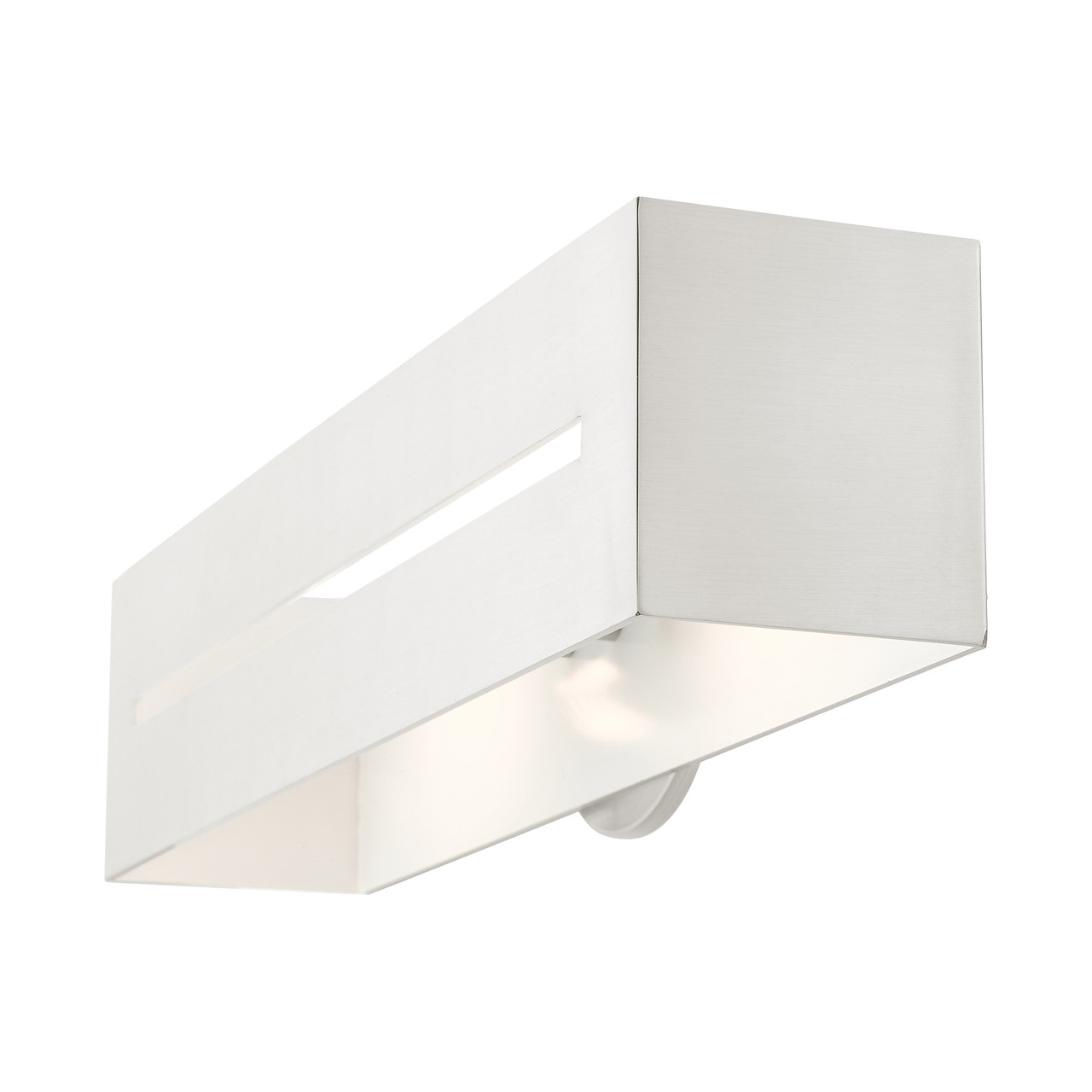 LIVEX LIGHTING 16682-91 Soma 2 Lt Brushed Nickel ADA Vanity Sconce