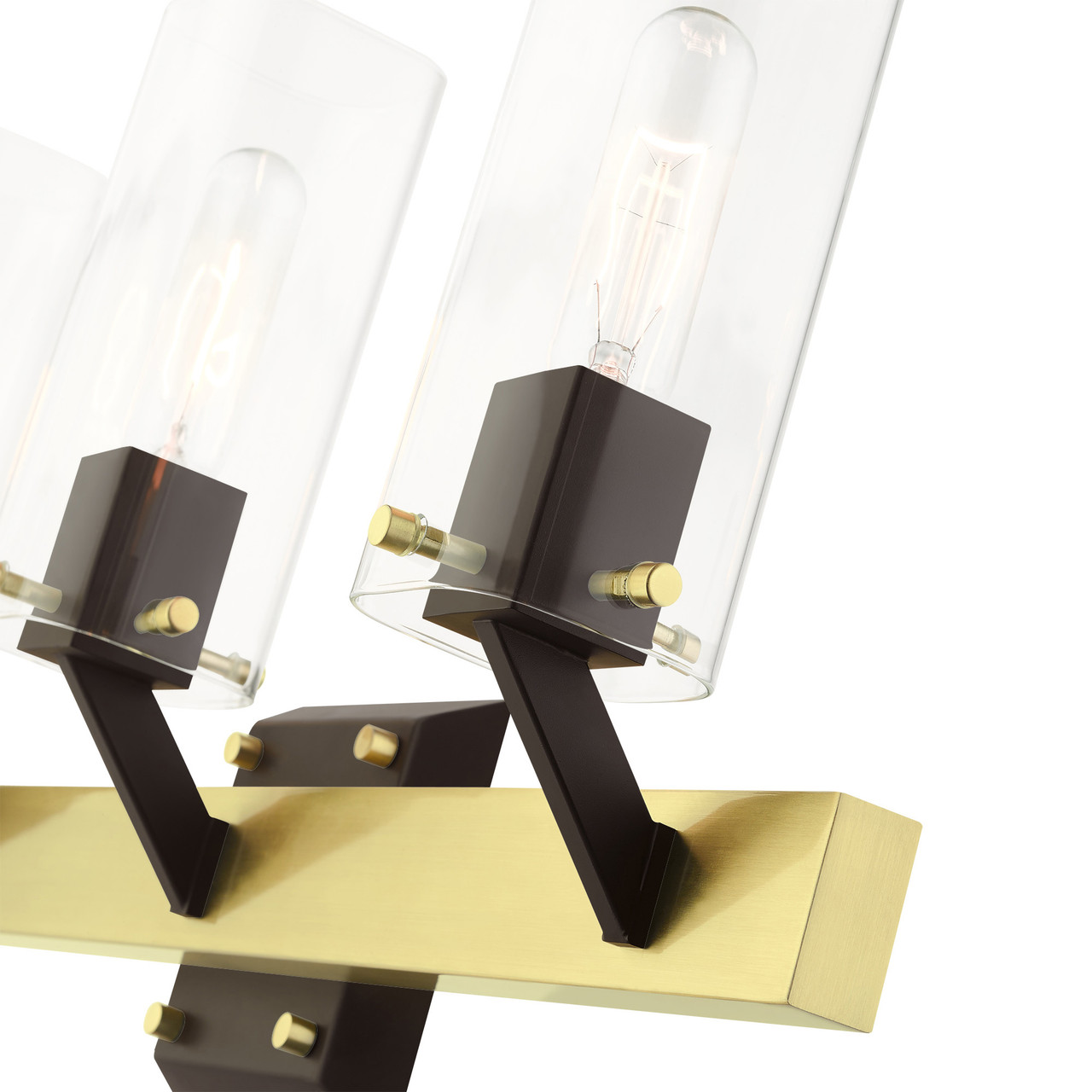 LIVEX LIGHTING 17823-12 Beckett 3 Lt Satin Brass Vanity Sconce
