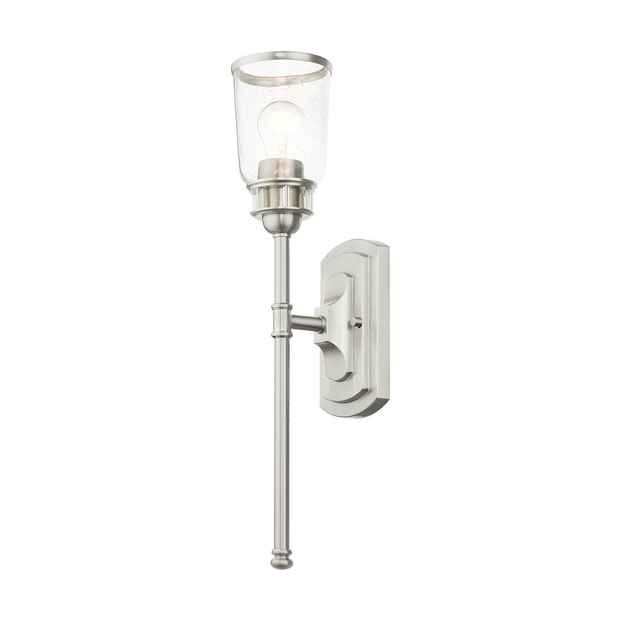 LIVEX LIGHTING 10511-91 1 Light Brushed Nickel Single Sconce