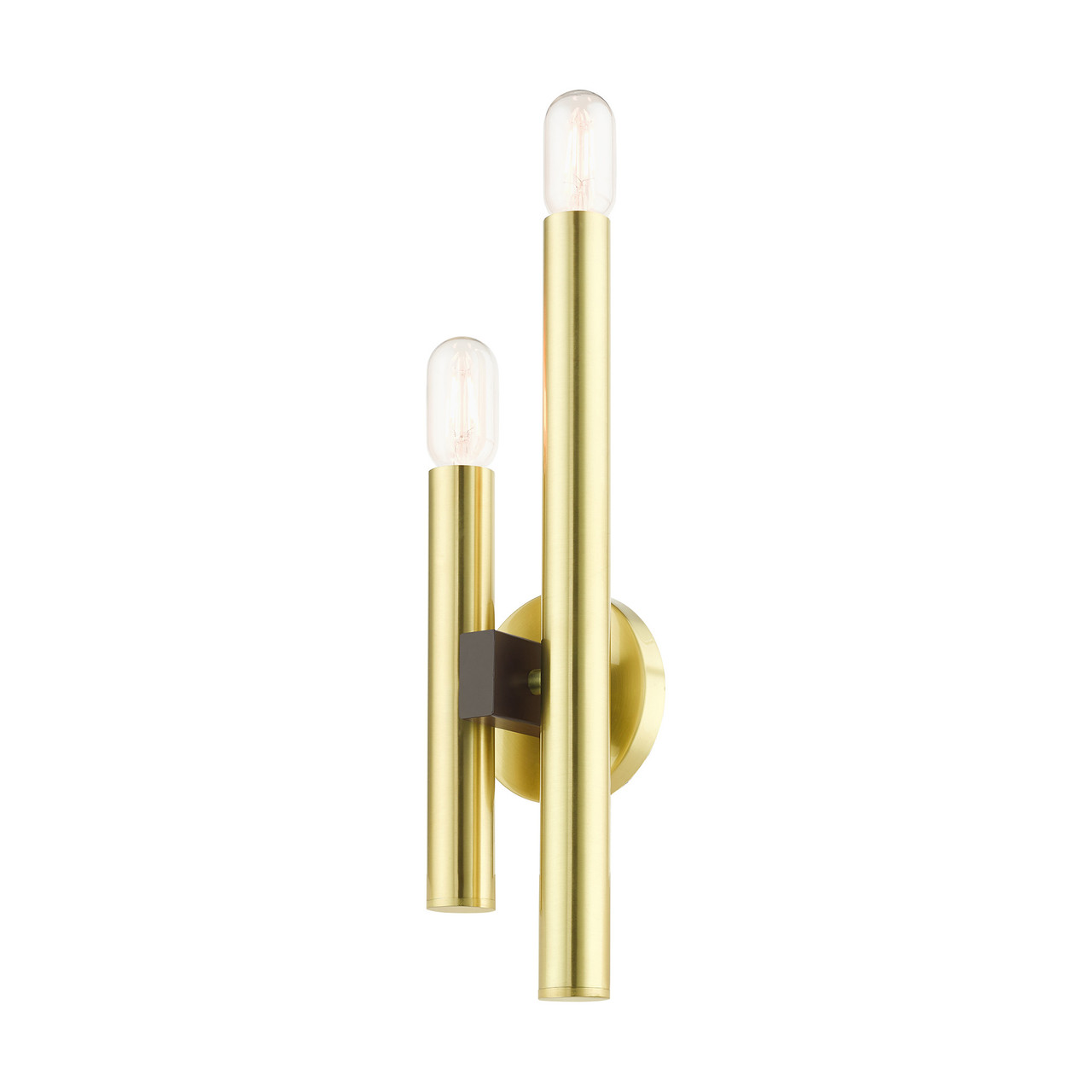 LIVEX LIGHTING 49992-12 2 Light Satin Brass ADA Double Sconce