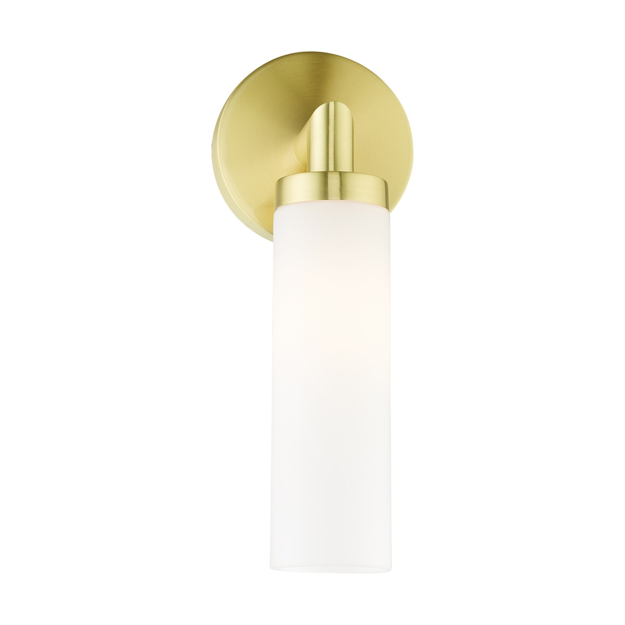 LIVEX LIGHTING 10103-12 1 Light Satin Brass ADA Single Sconce