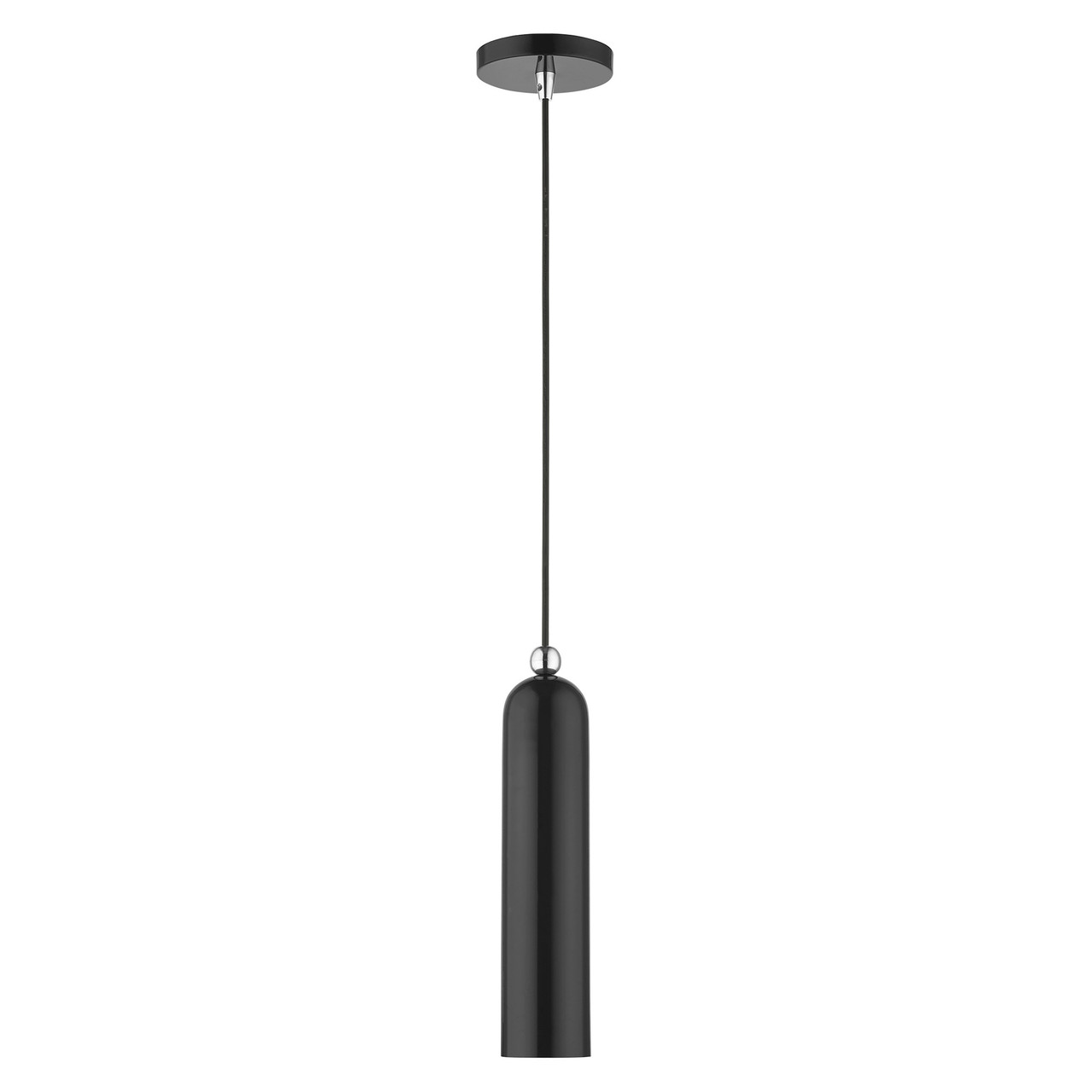 LIVEX LIGHTING 46751-68 Ardmore 1 Lt Shiny Black Pendant