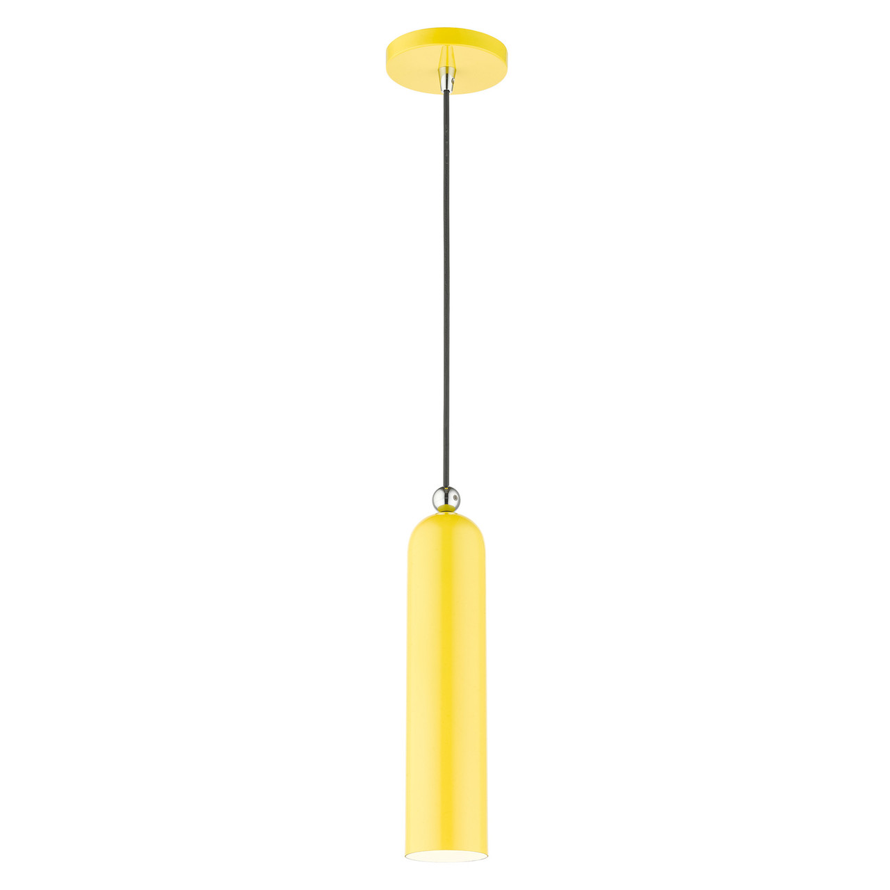 LIVEX LIGHTING 46751-82 Ardmore 1 Lt Shiny Yellow Pendant