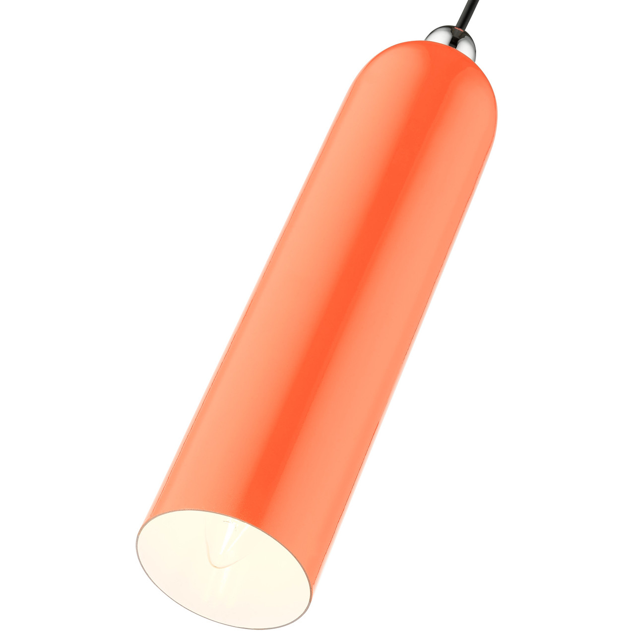 LIVEX LIGHTING 46751-77 Ardmore 1 Lt Shiny Orange Pendant