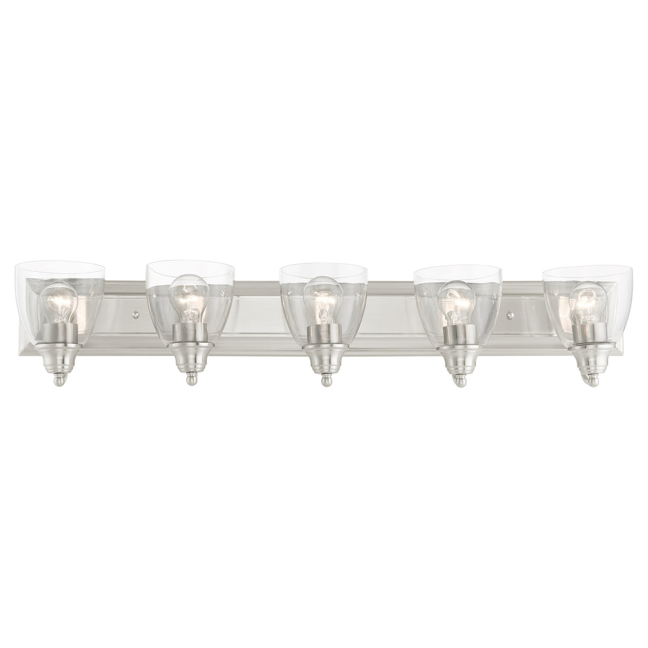 LIVEX LIGHTING 17075-91 Birmingham 5 Lt Brushed Nickel Vanity Sconce