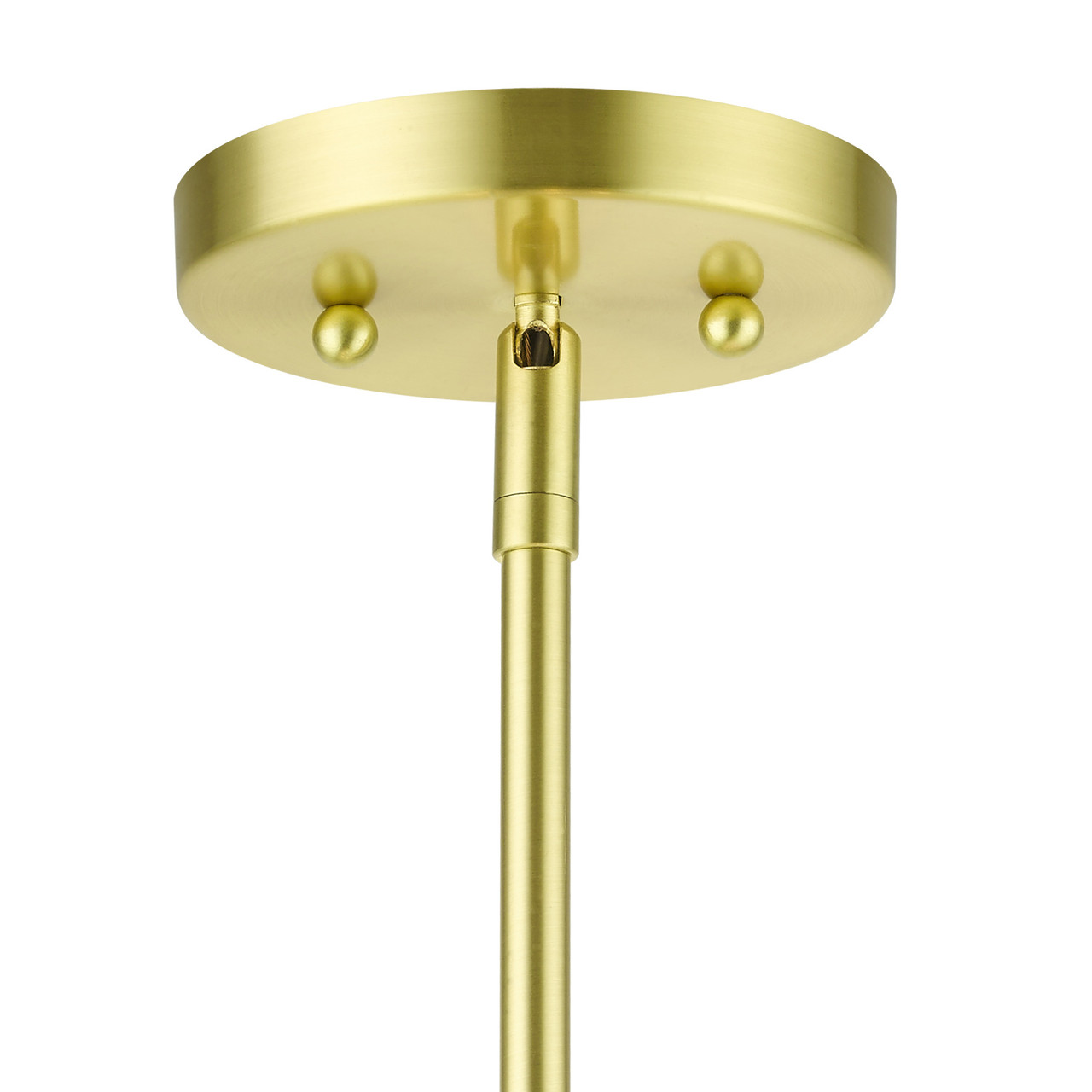 LIVEX LIGHTING 50875-12 Meridian 5 Lt Satin Brass Chandelier