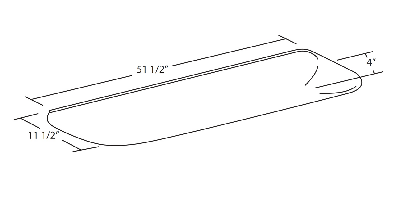 NICOR 10377LENS 4 ft. Replacement Cloud Lens for 10377EB