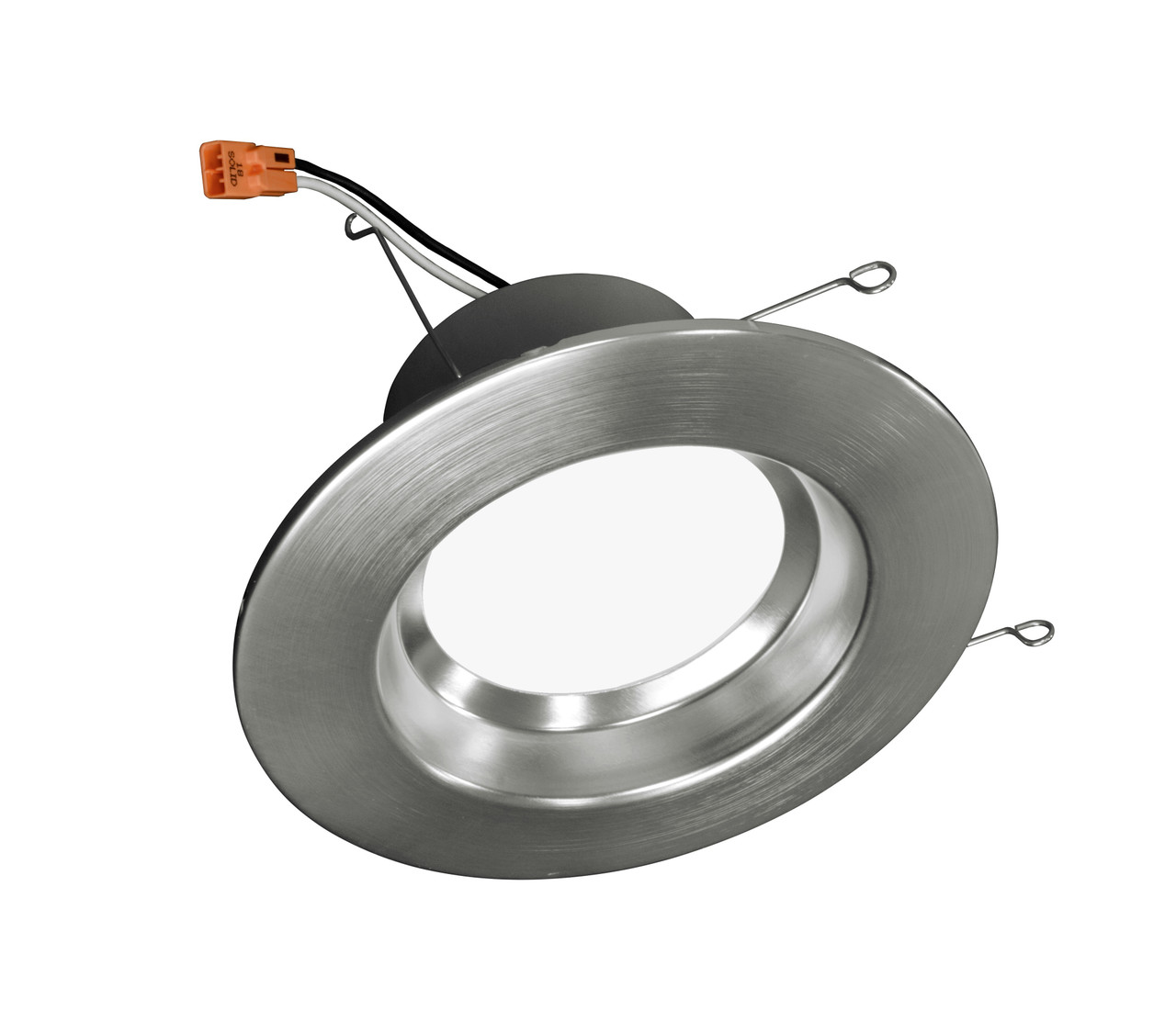 NICOR DCR561081204KNK DCR56 Series 5/6 in. 800 Lumen LED Recessed Downlight Retrofit Light Fixture in Nickel, 4000K