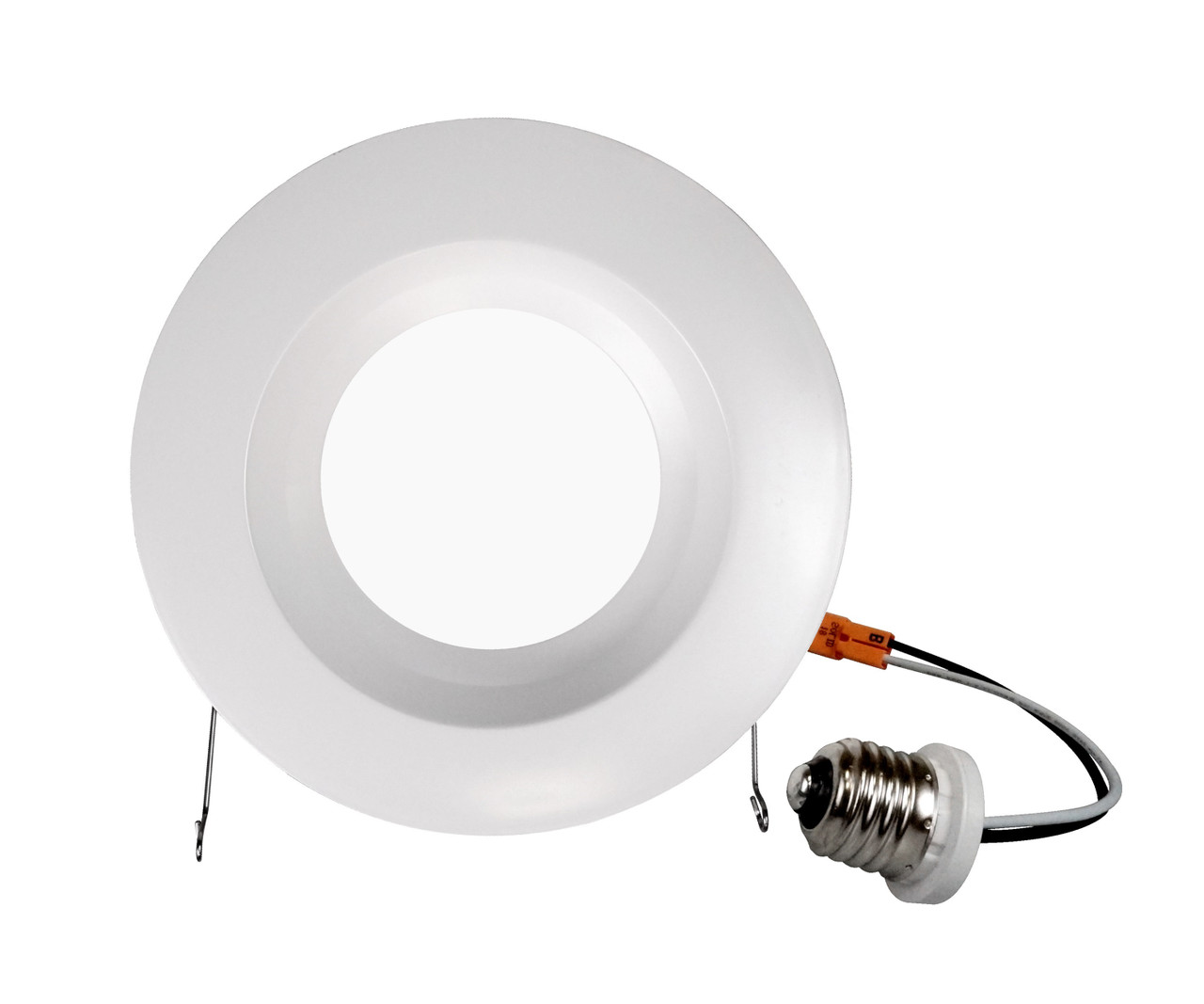 NICOR DCR561081204KWH DCR56 Series 5/6 in. 800 Lumen LED Recessed Downlight Retrofit Light Fixture in White, 4000K