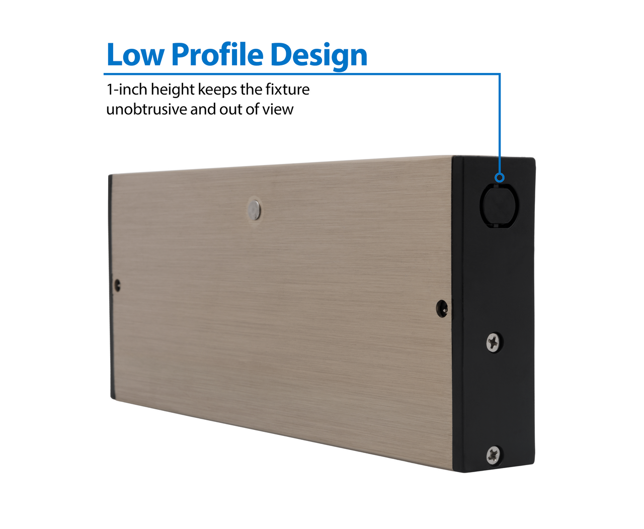 NICOR NUC508SNK NUC-5 Series 8-inch Nickel Selectable LED Under Cabinet Light