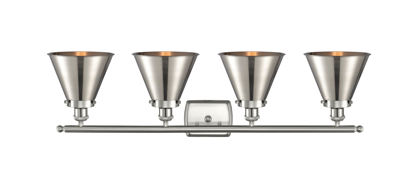 INNOVATIONS LIGHTING 916-4W-SN-M13-SN Appalachian 3 Light Bath Vanity Light part of the Ballston Collection
