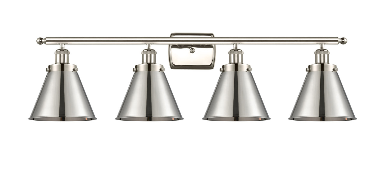 INNOVATIONS LIGHTING 916-4W-PN-M13-PN Appalachian 3 Light Bath Vanity Light part of the Ballston Collection