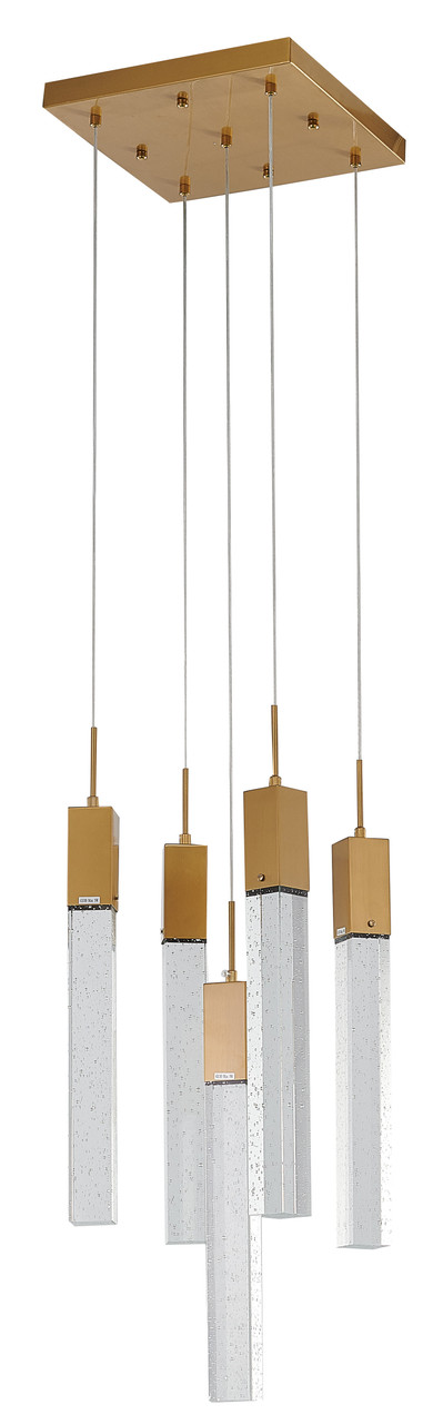 BETHEL INTERNATIONAL ADS03C5G 5-Light Chandelier, Gold