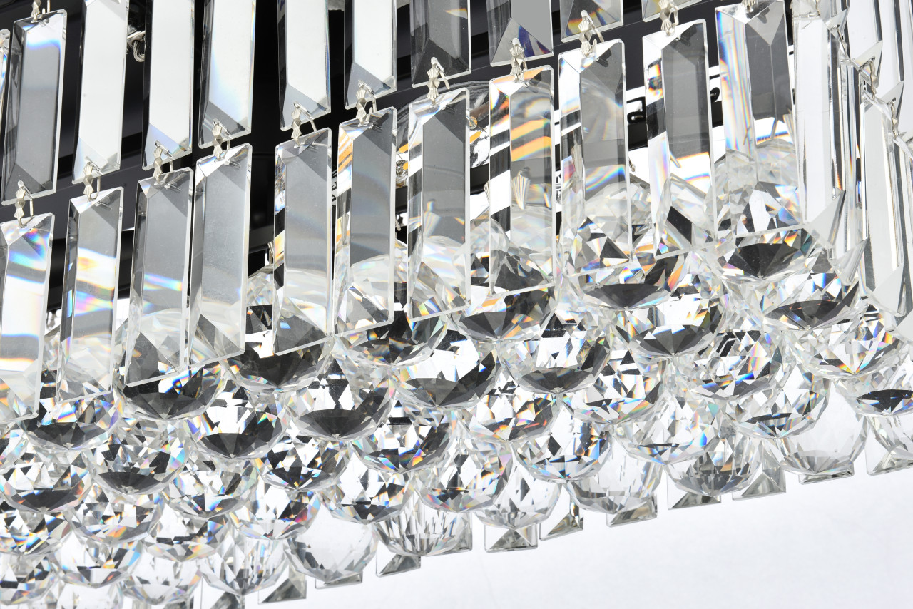 ELEGANT LIGHTING V2034D20BK/RC  Maxime 20 inch black chandelier