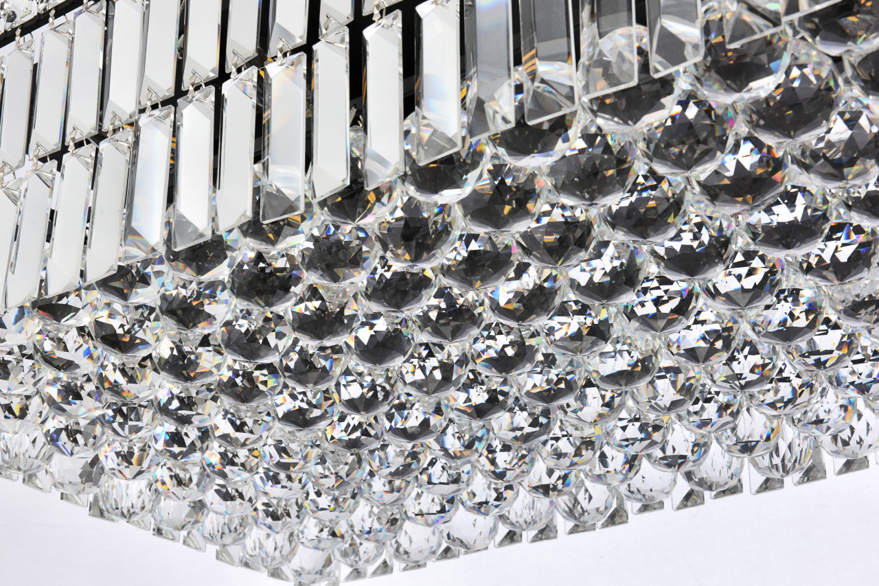 ELEGANT LIGHTING V2034D32BK/RC  Maxime 32 inch black chandelier