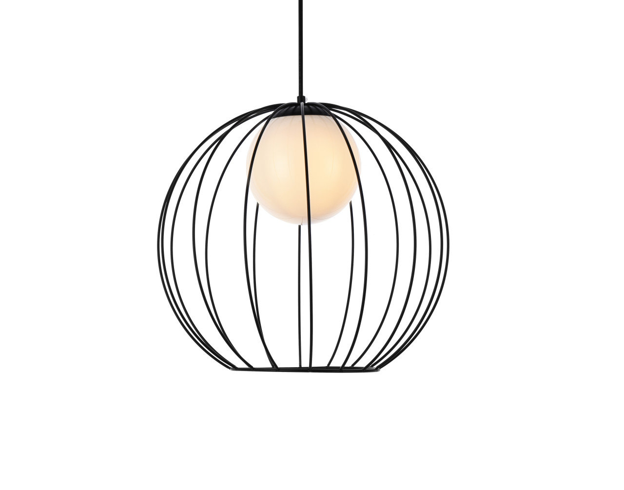 Living District LD2345BK Wetzel 1 light black pendant