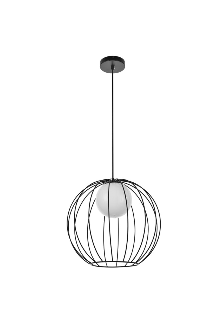 Living District LD2345BK Wetzel 1 light black pendant