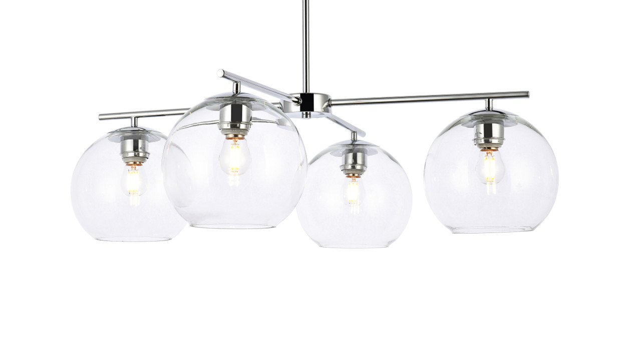 Living District LD2331C Opus 4 lights chrome pendant