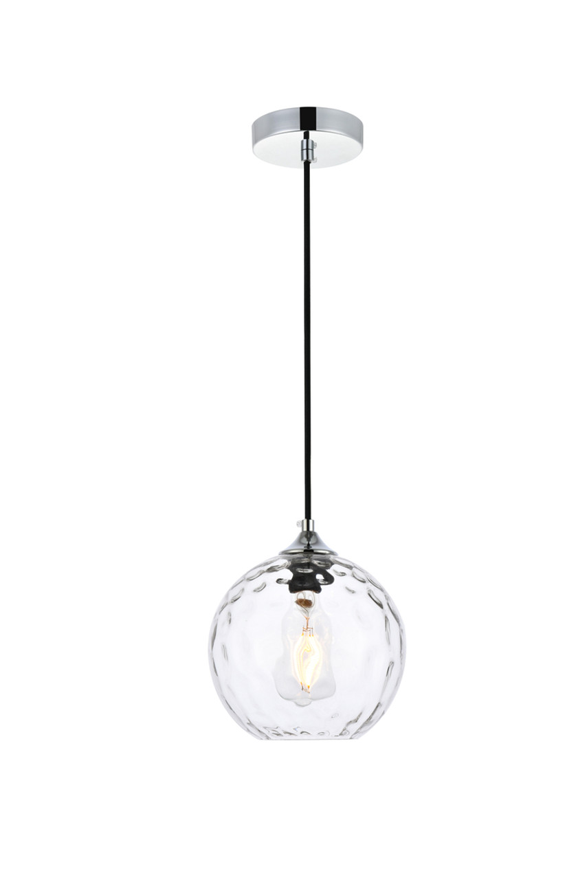 Living District LD2281C Cashel 8 inch chrome pendant