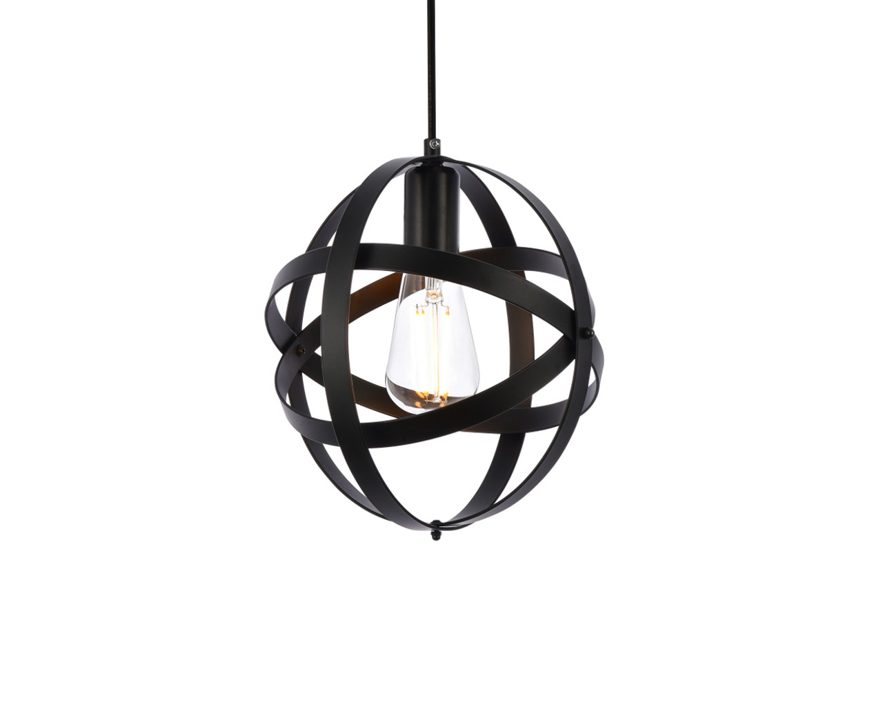 Living District LD2341BK Celeste 1 light black pendant