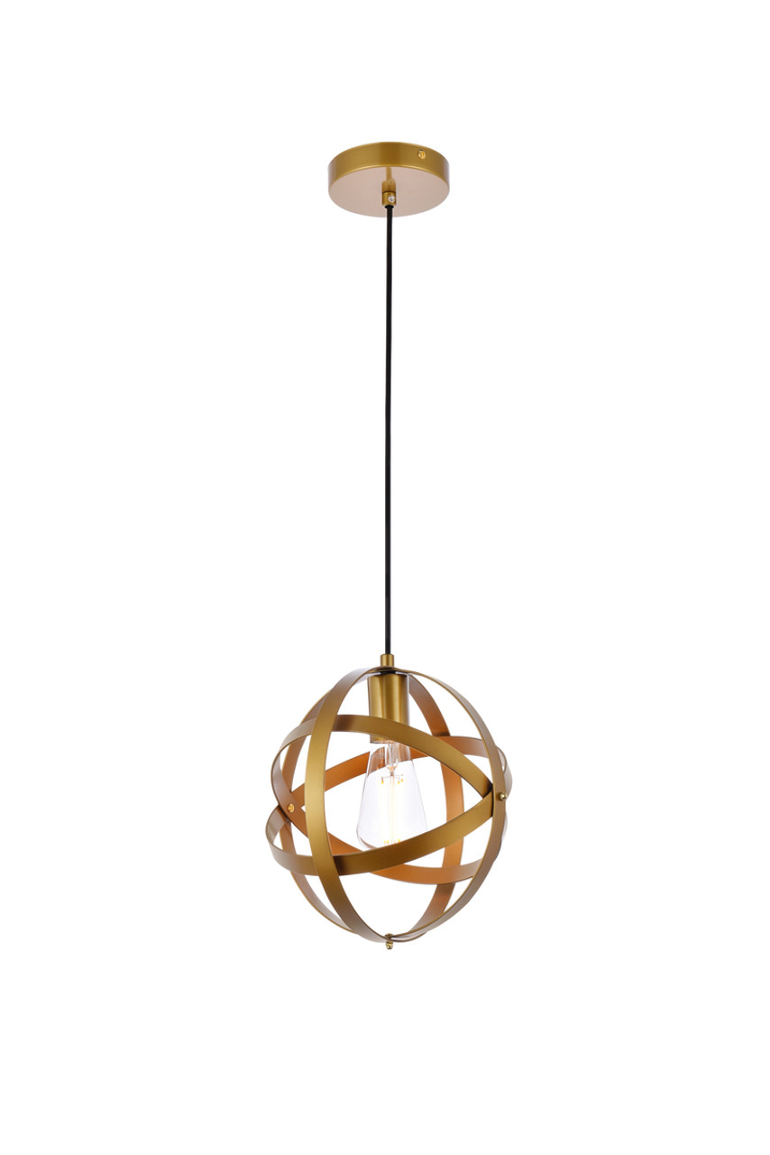 Living District LD2341BR Celeste 1 light brass pendant