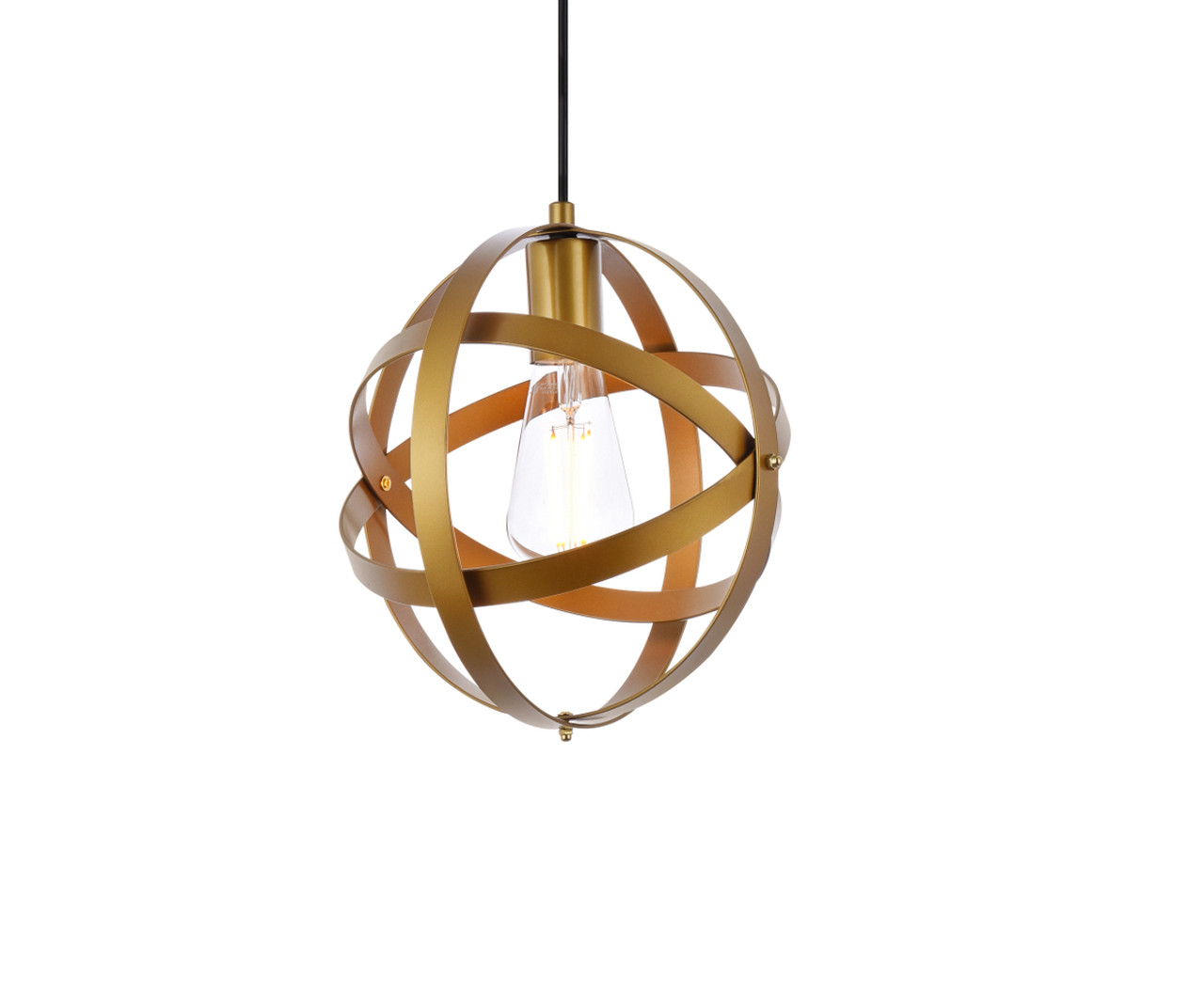 Living District LD2341BR Celeste 1 light brass pendant