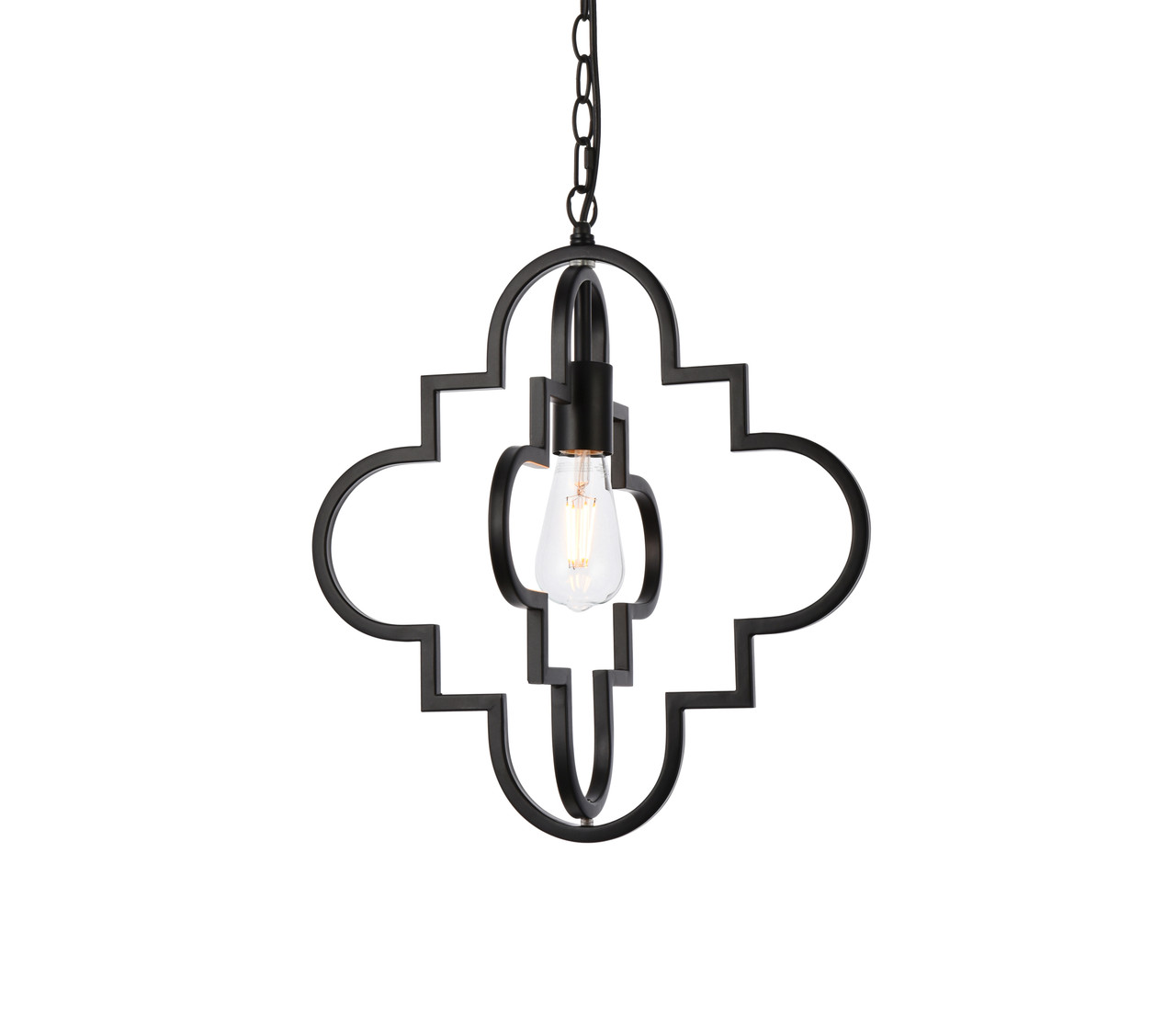 Living Disrict LD7063D16BK Sandara 1 light pendant in black