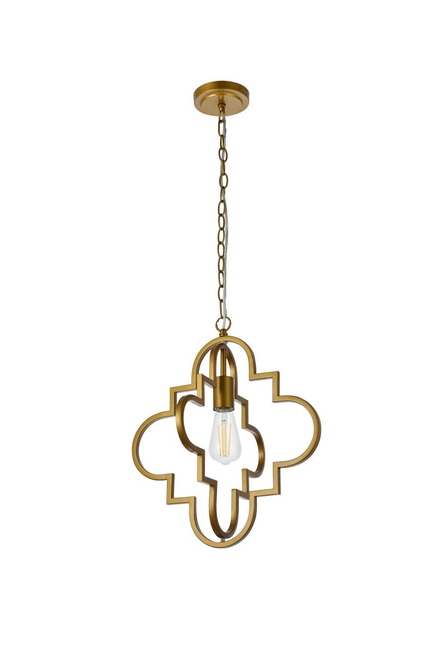 Living Disrict LD7063D16BR Sandara 1 light pendant in brass