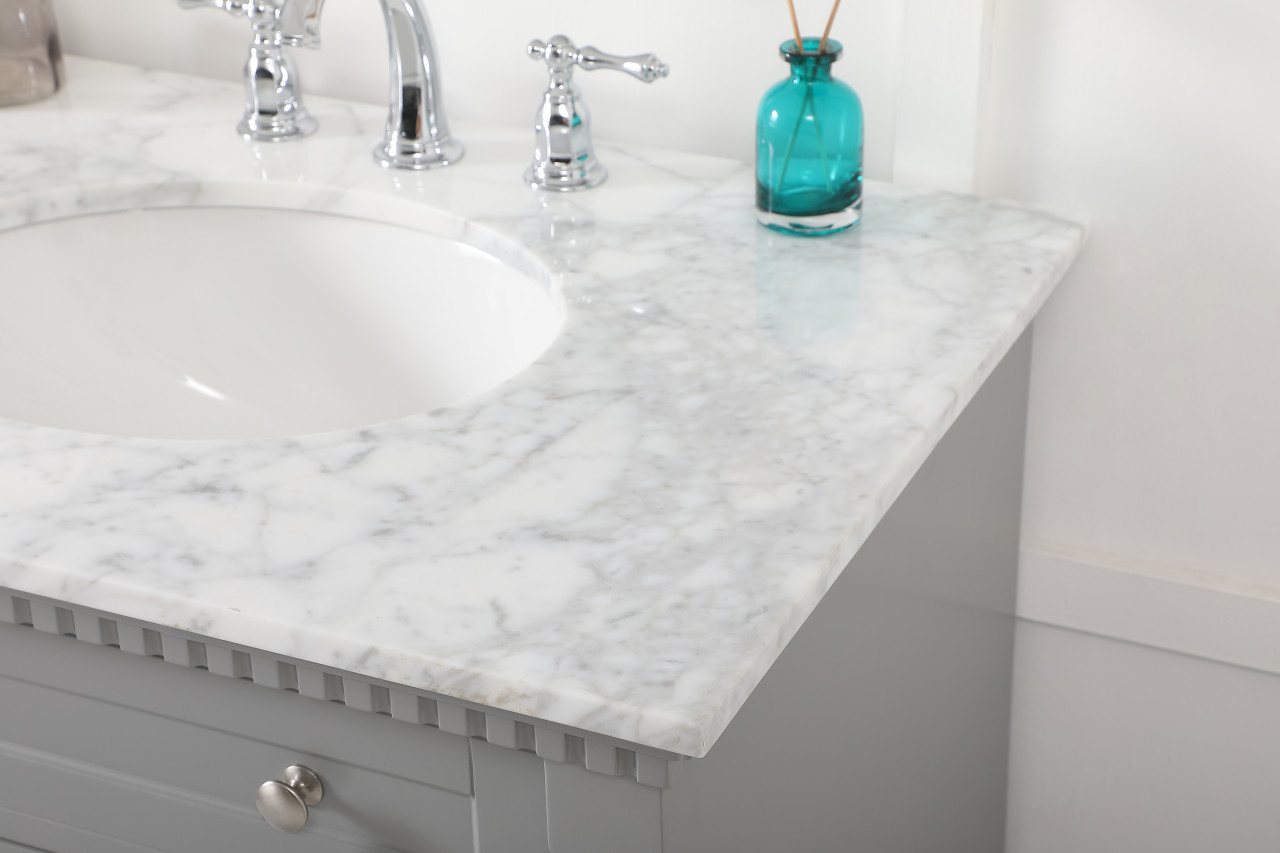 Elegant Décor VF53072DGR 72 inch double bathroom vanity in Grey