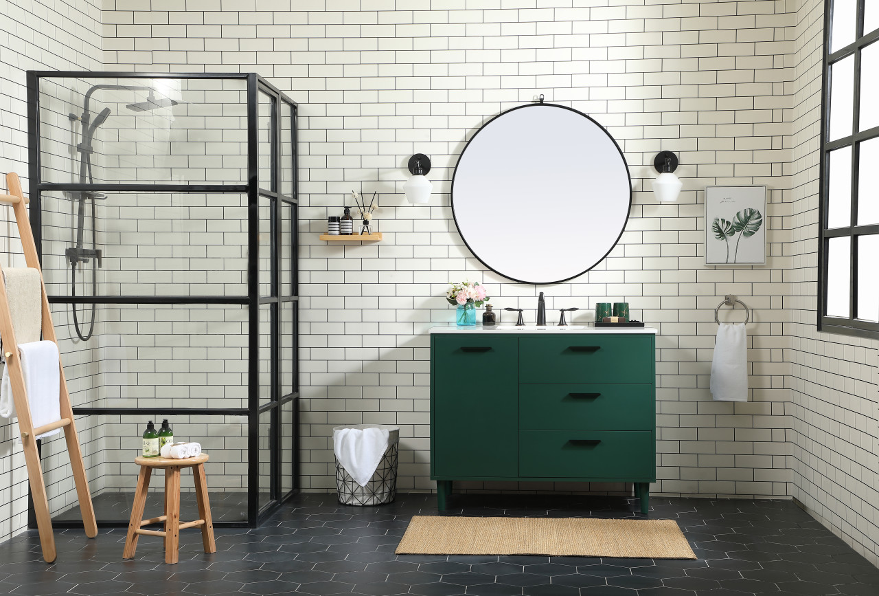 Elegant Décor VF47042MGN 42 inch bathroom vanity in Green