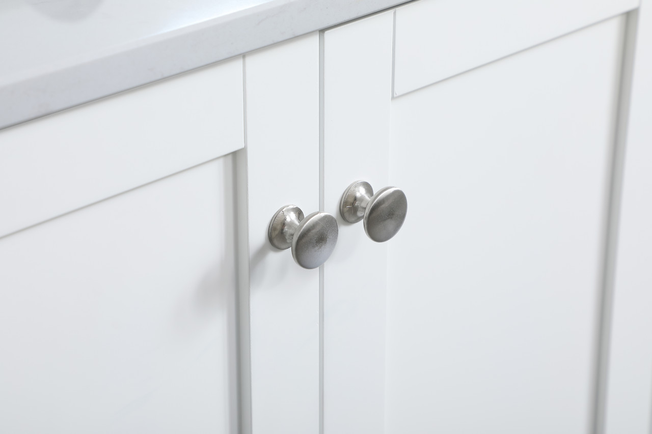 Elegant Decor VF18036WH-BS 36 inch Single Bathroom Vanity in White with Backsplash