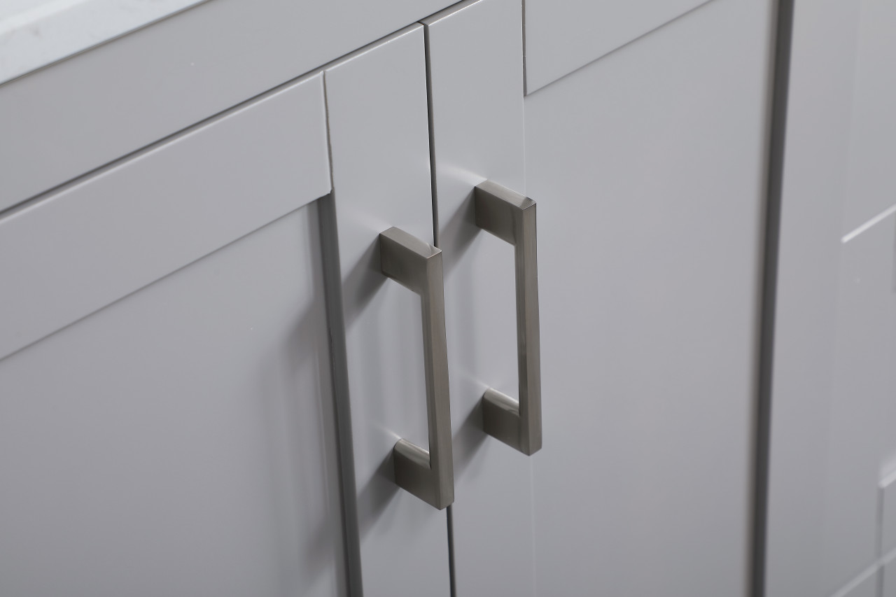 Elegant Decor VF17036GR-BS 36 inch Single Bathroom Vanity in Grey with Backsplash