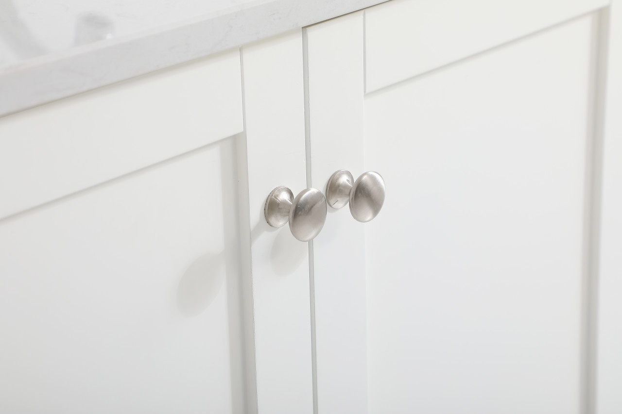 Elegant Decor VF18042WH-BS 42 inch Single Bathroom Vanity in White with Backsplash