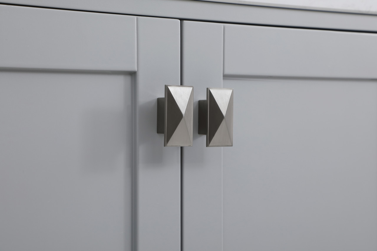 Elegant Decor VF18842GR-BS 42 inch Single Bathroom Vanity in Gray with Backsplash