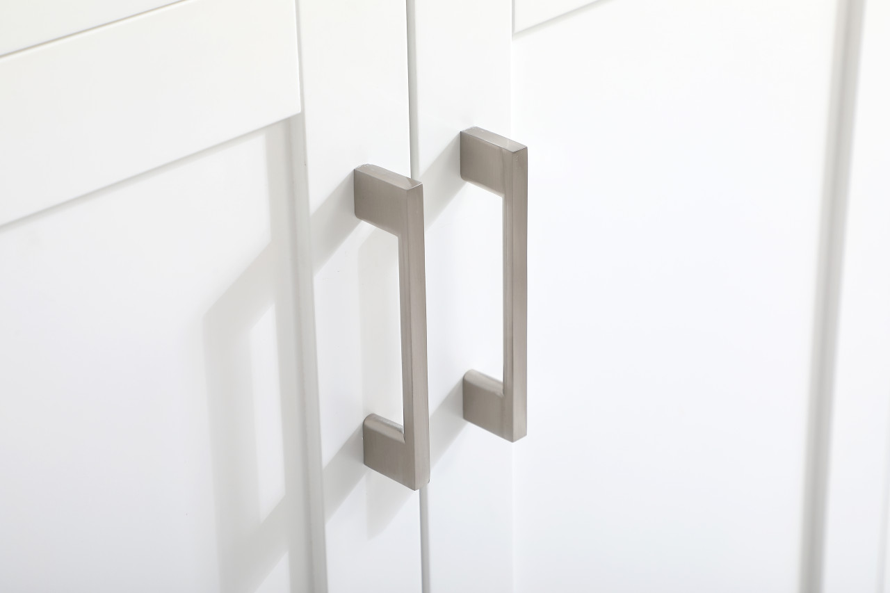 Elegant Decor VF17042WH-BS 42 inch Single Bathroom Vanity in White with Backsplash