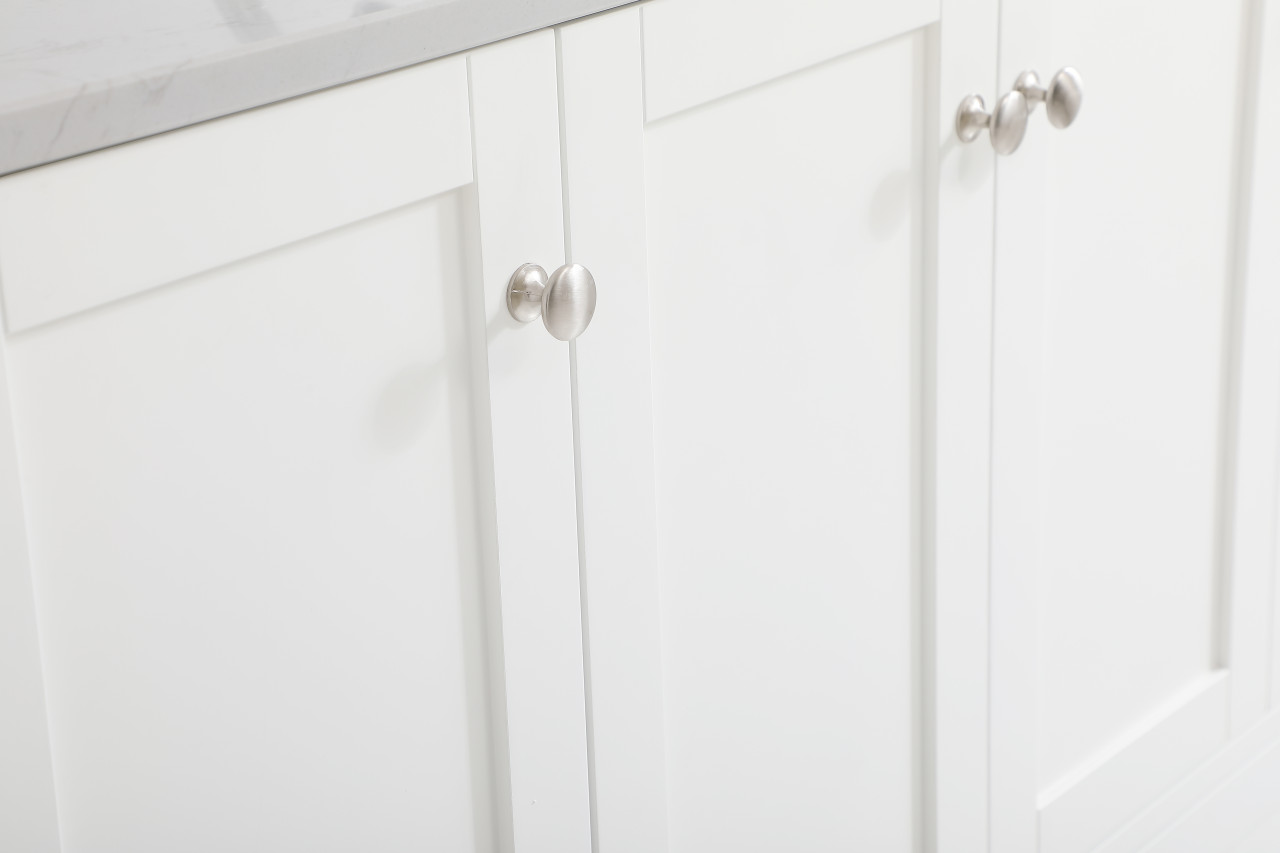 Elegant Decor VF18048WH-BS 48 inch Single Bathroom Vanity in White with Backsplash