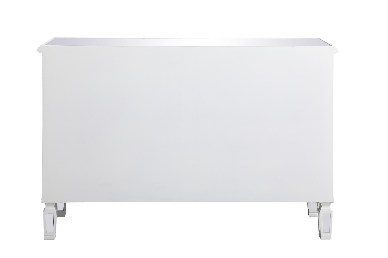 Elegant Decor MF6-1017AW 48 inch mirrored cabinet in antique white